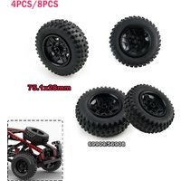 4PCS/8PCS 75.1x28mm Tire Hub Cars Technology Building Blocks Parts Compatible 69909/56908 Wheels MOC Bricks Toys Car Accessories