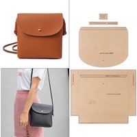 1set DIY leather handicraft kraft paper paper template- paper cutting patterns for hand sewing leather messenger bag/storage bag