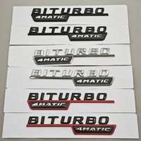 Logo TURBO 4MATIC Car Emblem Both Side Fender Badge Sticker For X247 C117 W117 GLE53 GLA45 A45 A35 CLA35 CLA45