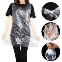 25/50/100PCS Disposable PE Apron Waterproof Anti Fouling Disposable Apron Household Cooking Hot Pot Restaurants BBQ Tool