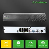 C,8MP 4K ANPR/LPR NVR Recorder | 8-Channe l POE System with Superlive Plus VMS | NDAA Compliant for License Plate Networks