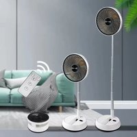 Upgraded Retractable Foldable Fan | Quiet Rechargeable Oscillating Fan with Remote, Desktop & Floor 2-in-1 Portable Outdoor Fan