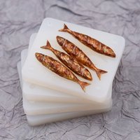 2PCS Set 3D Miniature Roasted Fish Silicone Mold for Pottery Ceramic Clay Grill Fish DIY Tools