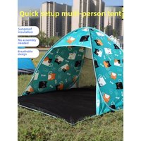 Thickened Outdoor Camping Tent Easy to Open And Close No Assembly Required Rainproof Windproof Spring Outing Camping Tent