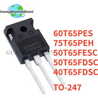 5PCS 100% NEW 60T65PES 50T65FDSC 40T65FDSC 75T65PEH 50T65FESC TO-247 IGBT tube is commonly used in welding machine