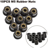 For Honda CB1000R CBR1000 CBR1100XX CBR600F4 CBR600RR GL1800 CBR900RR NSS250 10PCS M5 Rubber Nuts