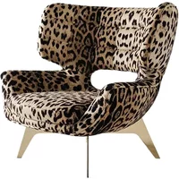 Light luxury wild fabric leisure chair villa lazy single chair
