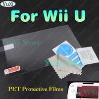 2/6/12pcs For Wii U Gamepad Digitizer Touchscreen PET Protective Films HD Screen Lens Protection Film Kit For WIIU Controller