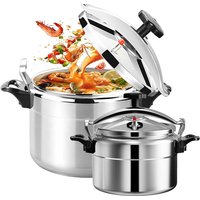 Aluminum 3L/4L/5L/7L Capacity Pressure Cooker Only for Gas Safe Explosion Proof Pressure Canner with Easy Lock Lid