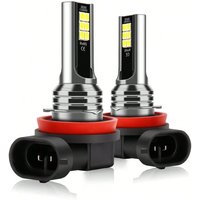 2pcs 9005 9006 H11 Led Fog Light Bulbs 6000k Cool White HB3 HB4 H8 Fog Lamp 400% Brightness Plug-And-Play Ultra Long Lifespan