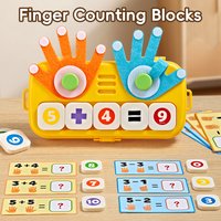 Montessori Math Learning Toys, Finger Counting Educational Preschool Manipulatives, Boys Girls Birthday Gifts, Homeschool Early