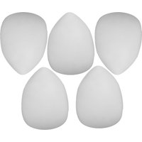 5Pcs White Plastic Full Face Mask Blank Paintable DIY Halloween Masquerade Cosplay Face Painting Costume Blank Mask