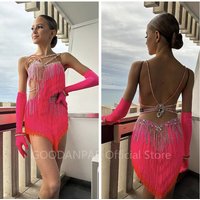 Latin dance dress competition Latin dancewear for girls Latin dance costume ChaCha dance dress GOODANPAR