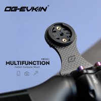 Support de guidon en carbone OG-EVKIN CM-02+ pour ordinateur de vélo, support pour compteur de vitesse, GPS, caméra, éclairage, accessoires de vélo