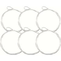 Aventik 9ft 12ft 15ft PreTied Loop Clear Tapered Fly Fishing Leader Line Made Of Nylon 6pcs