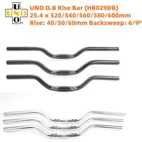 New UNO Kalloy Kids Bike Handlebar 25.4mm Bicycle Swallow Handles Bar Backsweep 6/9 Ultralight DB Trekking bar Rise 40/50/60mm