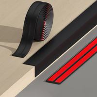 PVC Sealing Strip, Black Decorative Strip, Can Be Used for Protection and Decoration of Wall Corners and Floor Edges