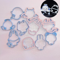 Ceramic Plastic Cutting Molds Handmade Ultra-light Clay Resin Clay Stone Plastic Clay Making Mini Animals Back Panel Cutting Die