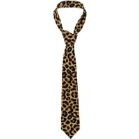 Brown Leopard Print Men Women Necktie 8 Cm Classic Program Necktie for Men Shirt Accessories Cravat Wedding Accessories Party