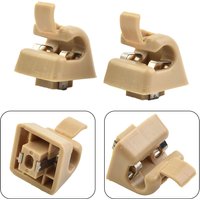2PCS Car Sun Visor Snap ABS 12681000127101 For Mercedes W123 W124 W126 W140 W201 Sun Visor Clips Holders