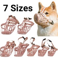 Adjustable Dog Muzzles Anti Barking Plastic Safe Breathable Pet Mask Outdoor Anti Bite Training Dog Mouth Cover Dog Accessories
