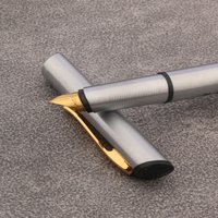 1pc hero metal fountain pen Classic retro stainless steel Stationery Office School Supplies Writing Gift