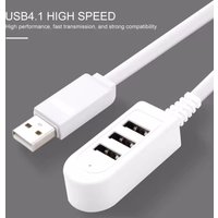 3 In 1 USB Splitter Socket Multi-function 3A Charger Converter USB Port Hub Digital Data Cables Accessories Extension Cable Line