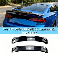 Car Rear Spoiler For VW Polo MK5 6R 6C hatchback 2009-2017 Rear Roof Trunk Spoiler Lip Car Styling Body Kits Glossy Black/Carbon