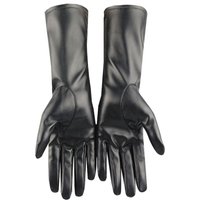 Elegant Watertight Winter Gloves Antiskid Mid-Length Pu Leather Gloves Thicken Plus Velvet Touch Screen Gloves Women's Wea