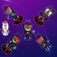 10Cm Anime Cartoons Acrylic Standing Plates for Hazbin Hotel Vox Multiple Standee Collection Desktop Ornament Birthday Gift