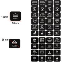 120Pcs Self-Adhesive Dashboard Control Sticker For Car Truck RV Camper Boat 6/8/12 Way Switch Button Label Decal Accessories