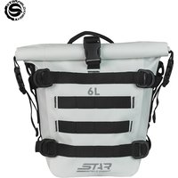 SFK White Motorcycle Bumpers Bag 6L Waterproof Side Frame Pack Crash Bar Package Universal Motorbike Riding Tools Storage Bag