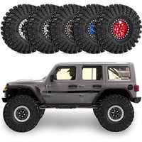 1.9 Inch Beadlock Wheels Tires 12mm Hex for TRX4 SCX10 Capra Axial SCX24 traxxas Enduro RC Crawler Truck Upgrade Parts Climbing