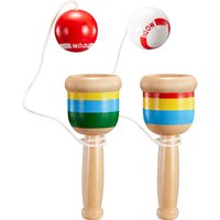 Classic Kendama Skill Toy——Precision crafted from solid hardwood,Enhance balance and coordination skills | Classic Cup Ball Game