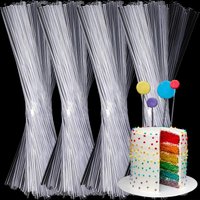20/100pcs Acrylic Lollipop Sticks DIY Handmade Snacks Candy Biscuits Chocolate Dessert Sticks Party Baking Decorations Supplies