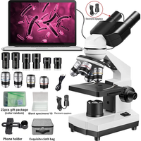 Professional Biological Optical Compound Binocular Microscope,5000X MicroscopeWith Electronic Eyepiece,Can Connect Computer