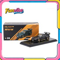 Almost Real 1/64 RWB 930 Stella Artois Diecast Car Model Black Color AR Box Car Model Limited Version Simulation Collection Gift