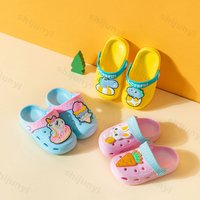 Children's Slippers 2026 Summer Unicorn Cartoon Cute Fashion Home Garden Shoes Baby Clogs Boys Girls Thick Sole Toddler Sandals