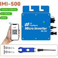 500W 22-50VDC Solar Grid Connected Micro Inverter With WiFi Intelligence, Capable of Connecting to 120V and 230V Power Grids