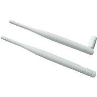 2.4G 5.8G WiFi Antenna 6dBi 2.4GHz 5GHz White Rubber Antennae SMA Male for Security Camera Surveillance Recorder WiFi Router