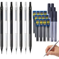 Low Center of Gravity Metal Mechanical Pencil Set 0.3-2.0mm Lead Refill Automatic Pencil Art Sketch Painting Writing Stationery