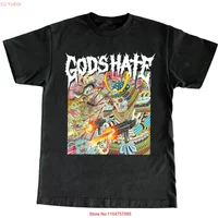 Hot Popular God's Hate Band Black S to 5XL T Shirt PN291 vintage Washed Casual Comfortable Top For Everyday Wear Soft Slightly