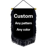 EOODLOVE Customized Hanging Indoor and Outdoor Commemorative Flags with Any Pattern Logo Hanging Flag, Blackbeard