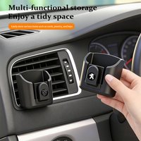 Car Remote Key Storage Box Auto Holder Case For Peugeot 408 4008 308 3008 Rifter 5008 508 2008 208 301 RCZ 106 407 206 307 207