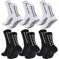 AliExpress NONE 6Pairs men women football grip socks towel bottom sport socks rugby soccer cycling running Exercise athletic socks