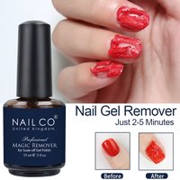 NAILCO 15ml Magic Fast Nail Gel Polish Remover Clean UV Soak Off Semi Permanent Varnish Nail Art Removal Tools Manicure Product