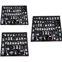 42/52/62Pcs/Set Sewing Machine Presser Foot Cloth Leather Splice For Brother Singer Durable Accessories Metal Household Part
