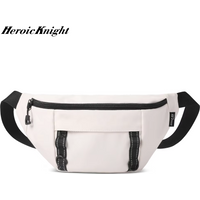 Heroic Knight Leisure Waist Pack Unisex Waterproof Crossbody Bag Light Short Trip Shoulder Chest Bag Teenager Cycling Belt Pouch