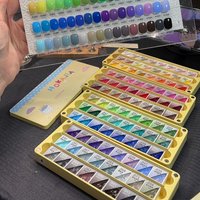 Pink Yellow Pat Painting Gel Smudge Canned High Saturation Popular Semi-Solid UV/LED Nail Polish Gel Women's Salon Manicure DIY image 4