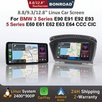 8,8/12,8-calowe bezprzewodowe systemy multimedialne do samochodów z funkcją CarPlay i Android Auto, przeznaczone dla modeli BMW serii 3 i 5 (E60, E61, E63, E64, E90, E91, E92, E93), wyposażone w